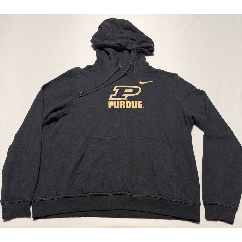 Purdue Boilermakers Nike Hoodie Pullover NCAA Men’s Large NCAA 921214 *READ